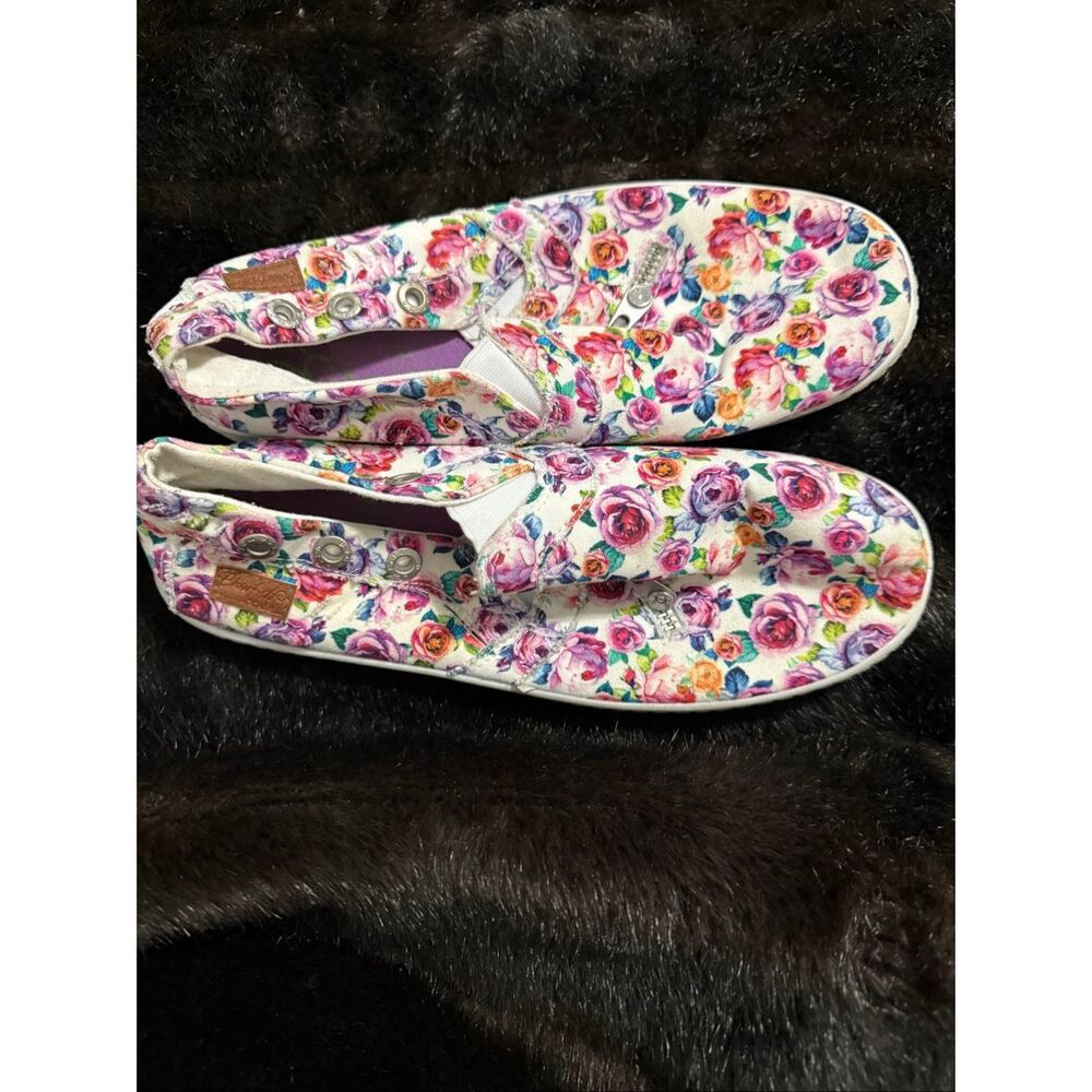 Blowfish Malibu Mariachi Women’s Floral Slip On Casual Sneakers Shoes 7.5 M